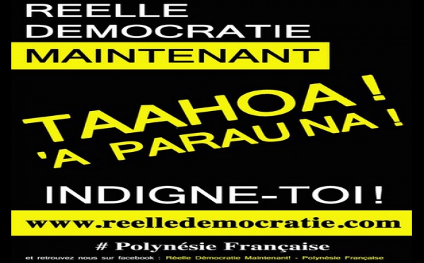 Les "indignés" polynésiens appellent à manifester samedi à Tarahoi