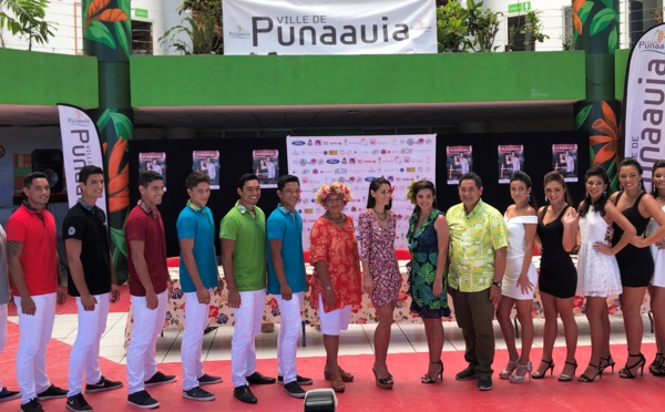Les candidats de Miss et Mister Punaauia en stars de cinéma