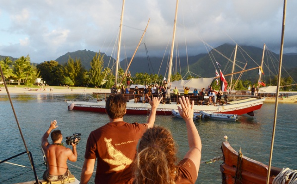 Fin du Tavaru 2011 pour Faafaite - depart de Kaua'i