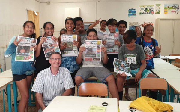 Les collégiens de Henri Hiro aiment la presse