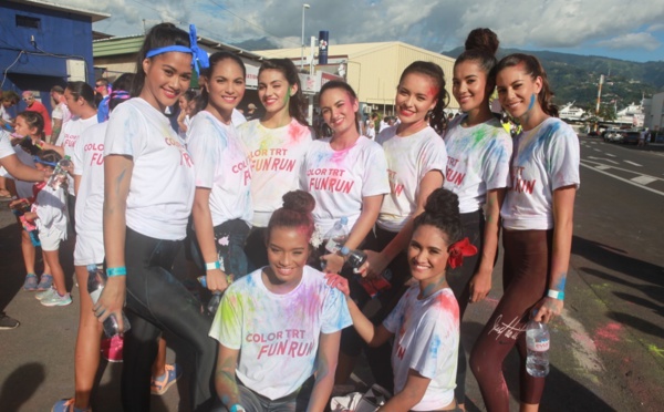 Course à pied – Color fun Run : Les candidates à Miss Tahiti étaient de la partie