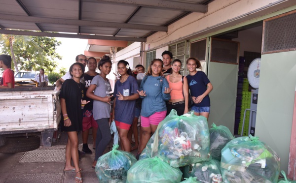 334 kg de déchets récoltés au collège et au lycée de Faa'a