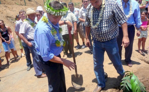 Inauguration des jardins partagés de Mamao Aivi