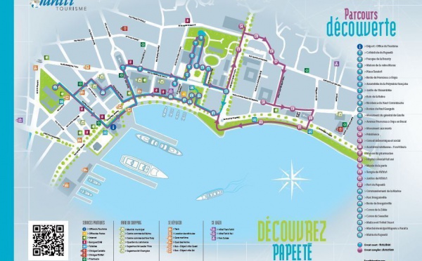 Un circuit touristique, sur carte interactive, pour visiter Papeete