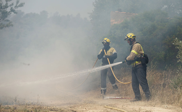 Un incendie hors de contrôle en Espagne