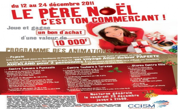 Avec la CCISM, le père Noël, "c'est ton commerçant!"l