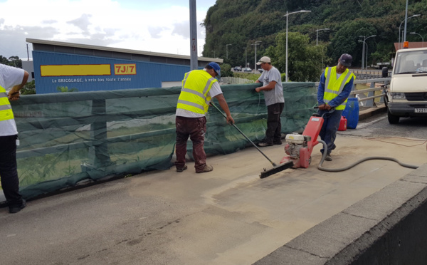 Des travaux sur le viaduc de la Punaruu