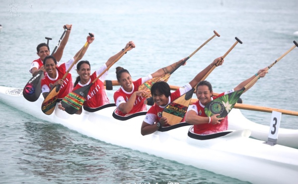 5 médailles d'or sur 6 pour Tahiti en va'a
