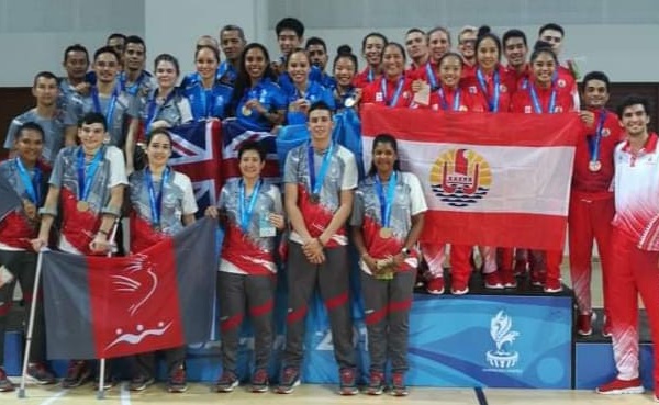 La médaille de bronze pour le badminton tahitien en équipe mixte