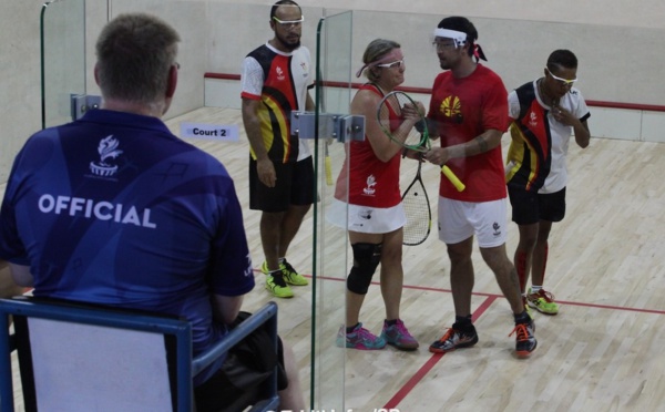 Le squash tahitien rate de peu la médaille par équipe