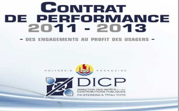 La Direction des Impôts (DICP)  publie un contrat de performance 2011-2013