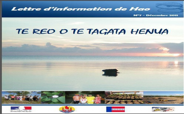 Lettre d’information de Hao « Te Reo o te tagata henua » : Le numéro 7 est arrivé !