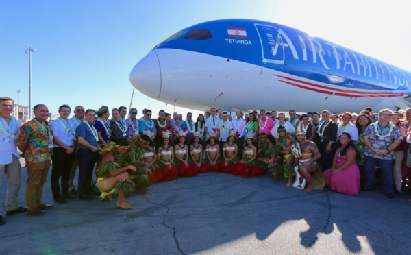 ATN bénit son dernier Dreamliner, le « Tetiaroa »