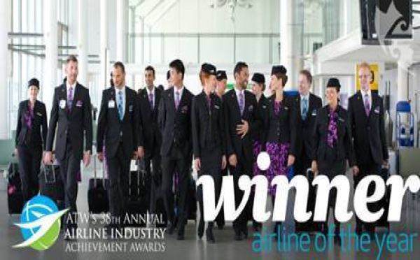 Air Transport World: Air New Zealand  nommée meilleure compagnie du monde pour l’année 2012 .