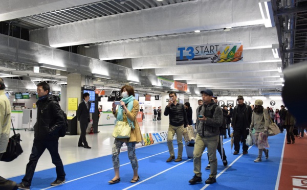 Typhon: 17.000 personnes bloquées des heures à l'aéroport de Tokyo-Narita