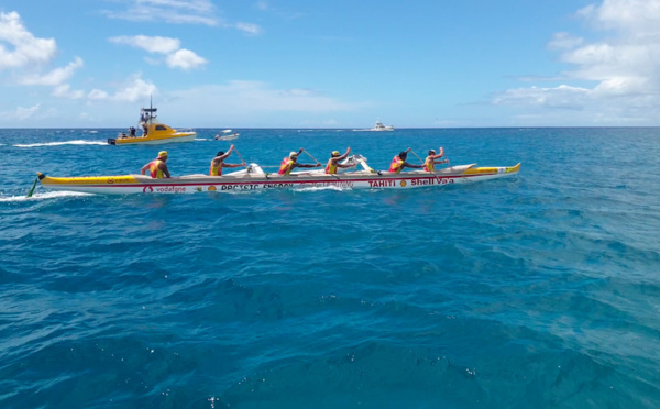 Shell va'a survole sa 12ème Molokai