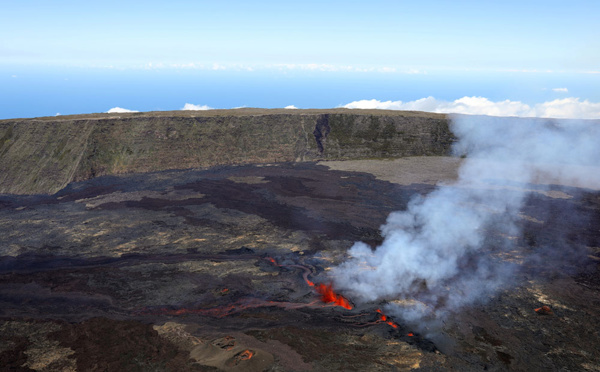 La Réunion: le Piton de la Fournaise ne montre plus de signes d'activité éruptive