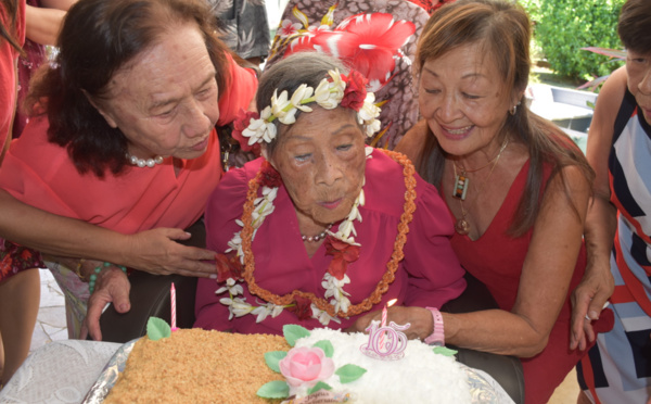 Cinq générations pour fêter les 105 ans de Marthe Suard