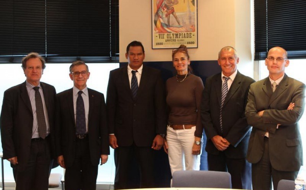 Tauhiti Nena reçu par le Président  de l’Agence française de lutte contre le dopage