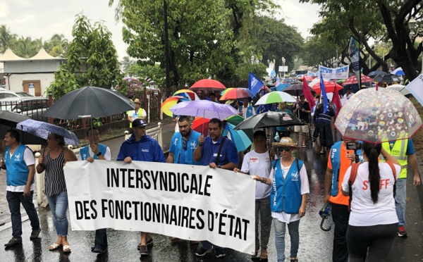 Les fonctionnaires d'État dans la rue pour leur retraite