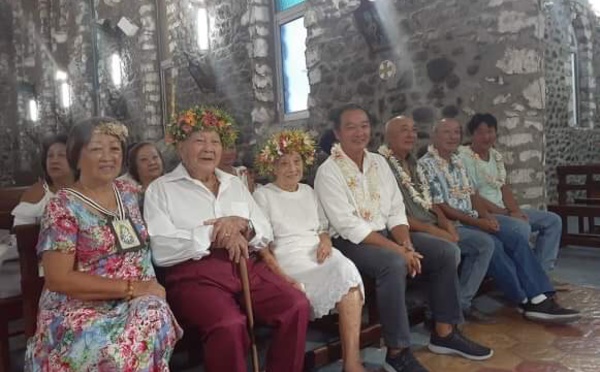 Ils fêtent leurs 74 ans de mariage à Paea