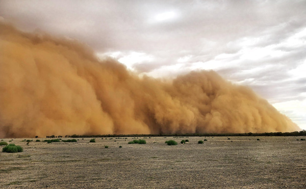 Tempête de sable et averse de grêle sur l'Australie sinistrée par les feux