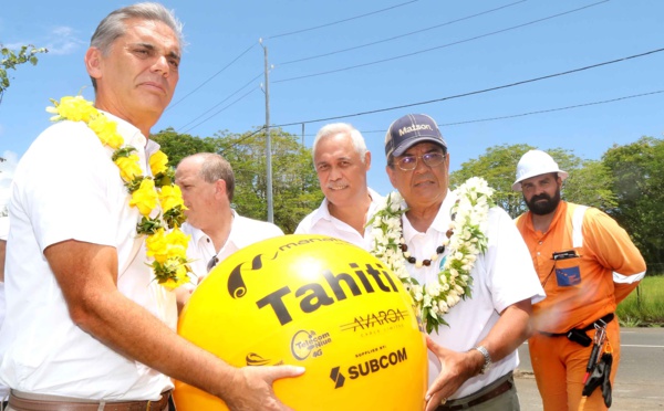 Le câble Manatua connecté à Tahiti