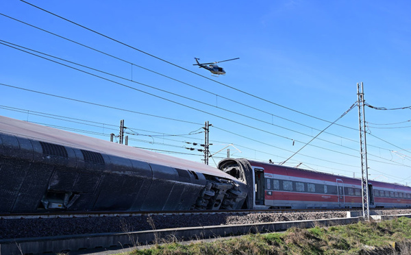 Italie: deux morts dans le déraillement d'un train à grande vitesse