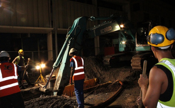 Assainissement des eaux usées de Papeete : le chantier avance