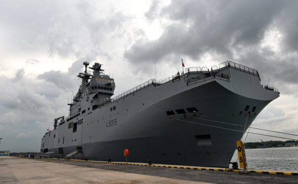 Le porte-hélicoptère Dixmude est arrivé aux Antilles