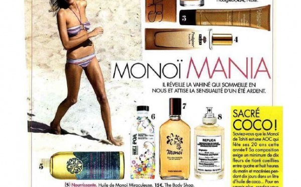 La "monoï mania" s’empare de la presse féminine et prend de l'ampleur