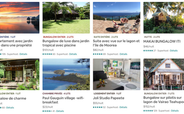 En Polynésie, Airbnb résiste (un peu) à la crise