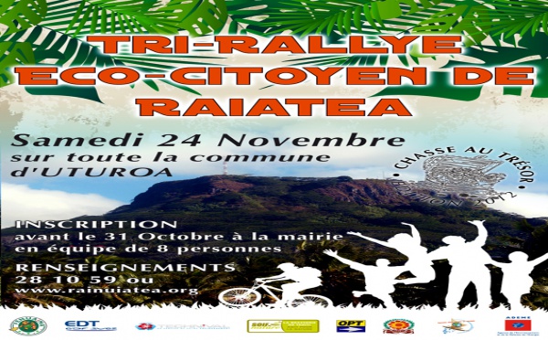 Premier Tri-rallye Chasse au trésor Eco-citoyen de Raiatea