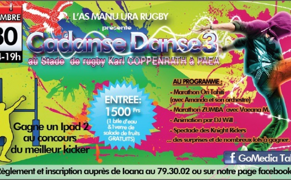 L'AS Manu Ura organise la 3ième édition “Cadanse Danse”