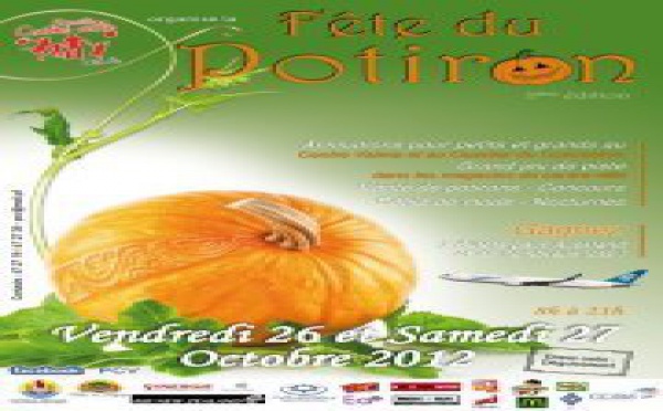 Fête du potiron, 2ème édition Vendredi 26 et samedi 27 octobre