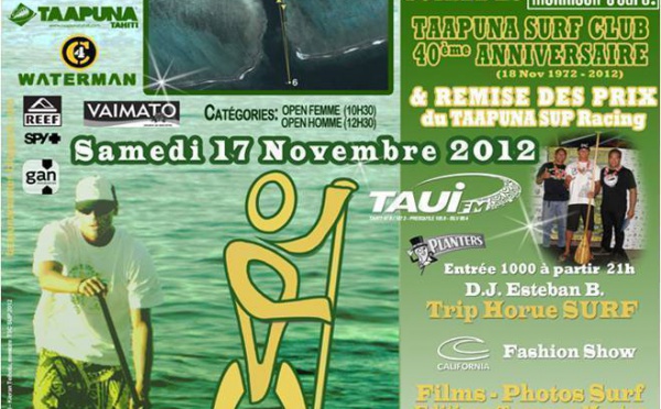 Célébration des 40 ans du Taapuna Surf Club en 2 étapes, Samedi 17 novembre 2012