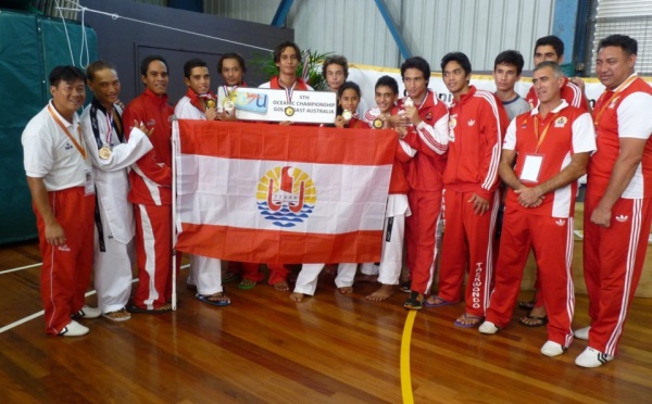 Océania de Taekwondo: déjà 8 médailles et une deuxième place au général pour l'équipe tahitienne