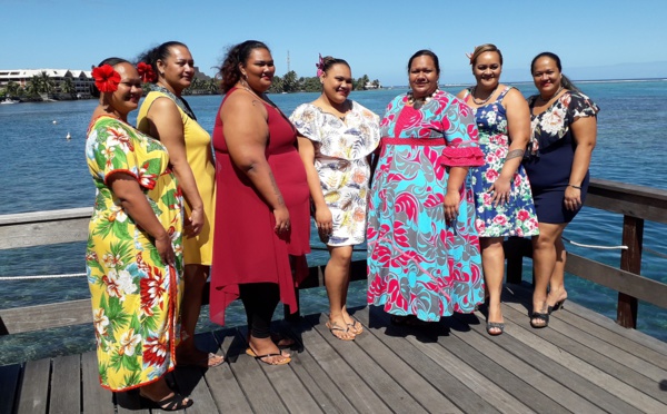 Sept prétendantes à Miss Menemene - Miss Ronde Tahiti 2020