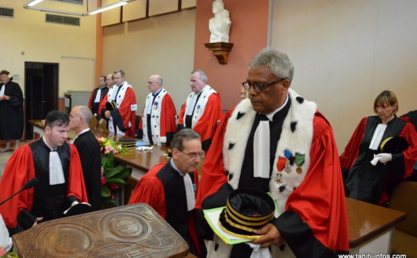 Audience solennelle de rentrée au Palais de justice de Papeete