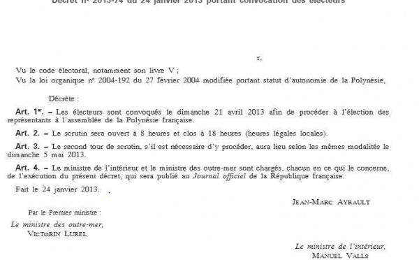 Date des Territoriales: Jean-Marc Ayrault publie le décret officiel