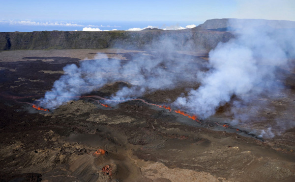 La Réunion: Le Piton de la Fournaise en éruption pour la troisième fois de l’année