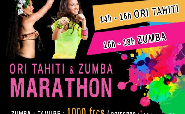 Changement de lieu pour le Ori Tahiti Zumba de samedi prochain 