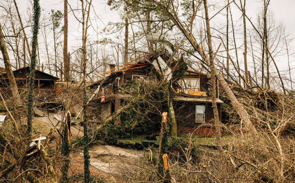 Cinq morts dans l'Alabama, traversé par des tornades