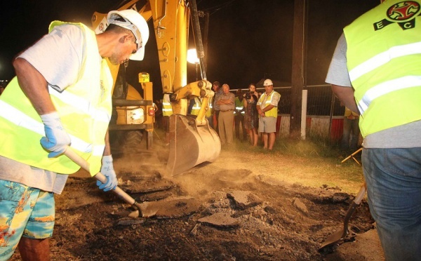 Les travaux du tunnel de la mairie de Punaauia ont démarré