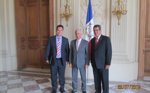 Edouard Fritch rencontre le président de l’Assemblée nationale