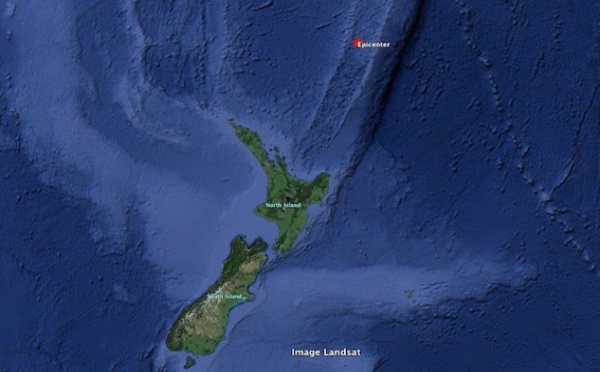 Séisme de magnitude 6 au Nord de la Nouvelle-Zélande