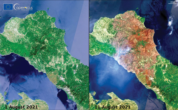 Les incendies enfin maîtrisés en Grèce, l'Europe du Sud reste sur les dents