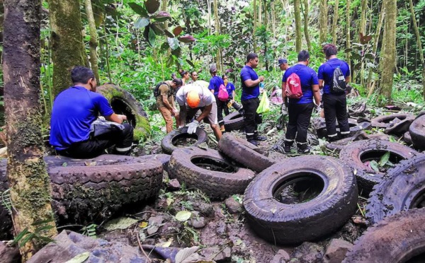 Quatre tonnes de déchets ramassés vallée de Tipaerui