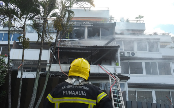 Incendie de deux appartements à Punaauia