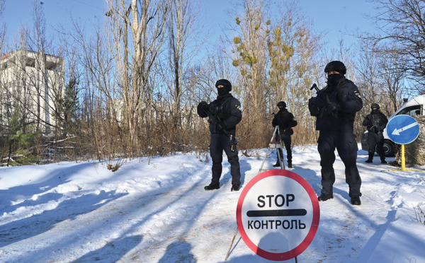 Dans la zone d'exclusion de Tchernobyl, les forces ukrainiennes se préparent à combattre